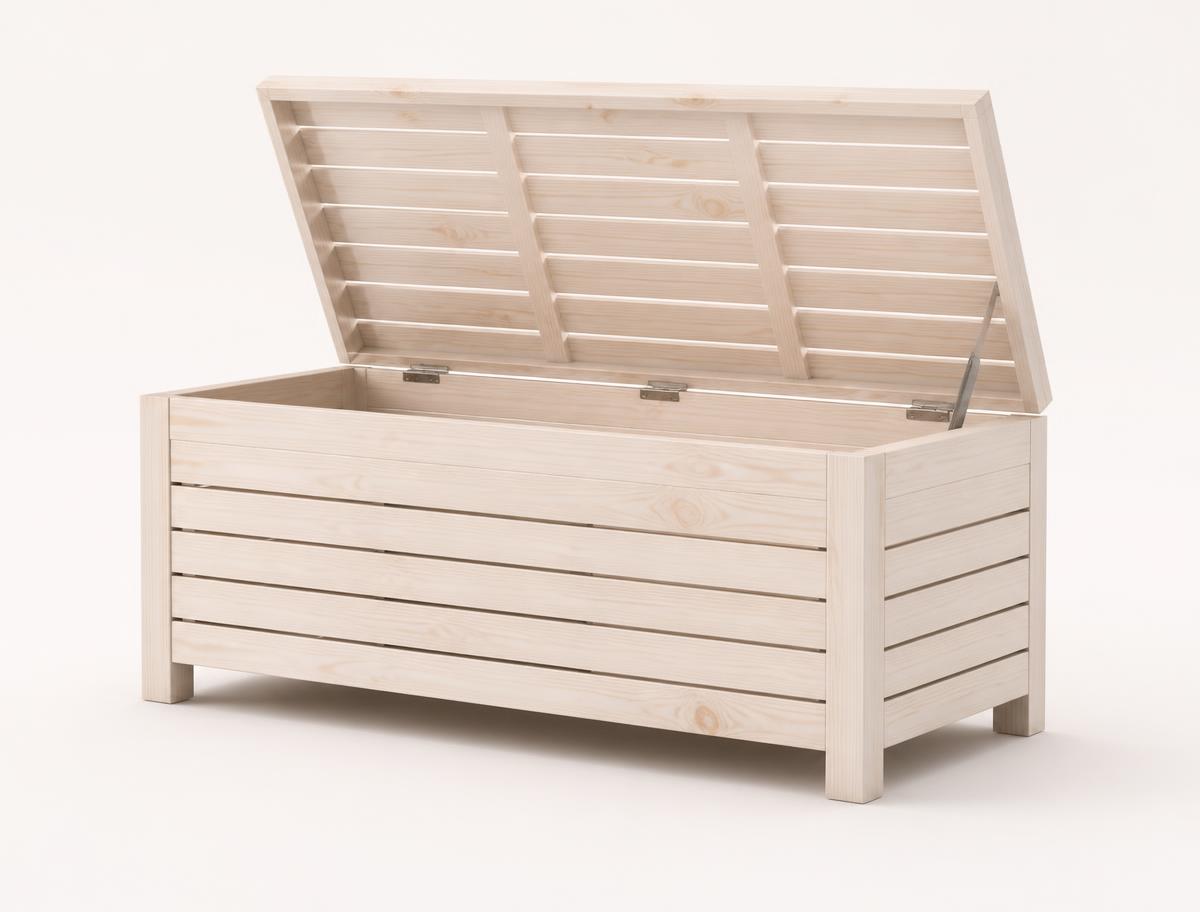 Fjord Storage Bench – Oppbevaringsbenk med hengslet lokk